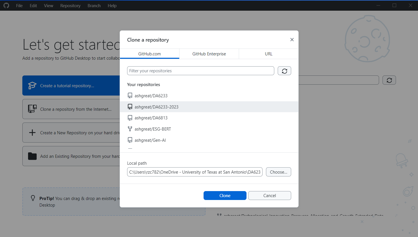 Dataviz Blog - Workaround to Linking RStudio and Github